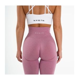 NVGTN Pastel Pink Contour Seamless Leggings